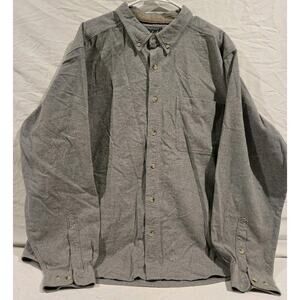 Woolrich Mens Button Down Long Sleeve Mens Size Xxl Gray